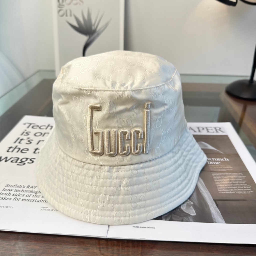 Mũ xô Gucci thêu chữ cái nam nữ cùng phong cách Mũ xô CP
