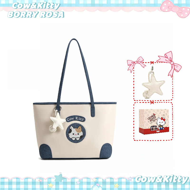 túi tote Cow&Kitty/BORRY ROSA Túi Tote màu hồng Túi xách