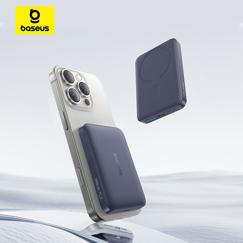 Pin sạc dự phòng không dây FM11 22.5W BASEUS 10000mah mini có nam châm thích hợp cho phone | BigBuy360 - bigbuy360.vn