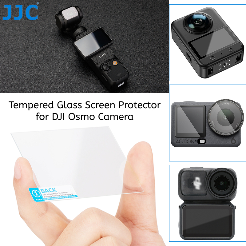 Bộ sưu tập kính cường lực bảo vệ màn hình JJC cho DJI Osmo Action 6 Action 5 Pro Action 4 Action 3 P