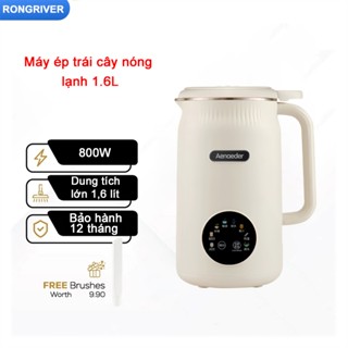 RONGRIVER Máy Làm Sữa Hạt 1.6L Đa Năng 8 Chức Năng Xay Nấu, Hẹn Giờ, Chống Trào, Độ Ồn Thấp Hỗ trợ làm nóng Giữ ấm Bảo hành 1 năm