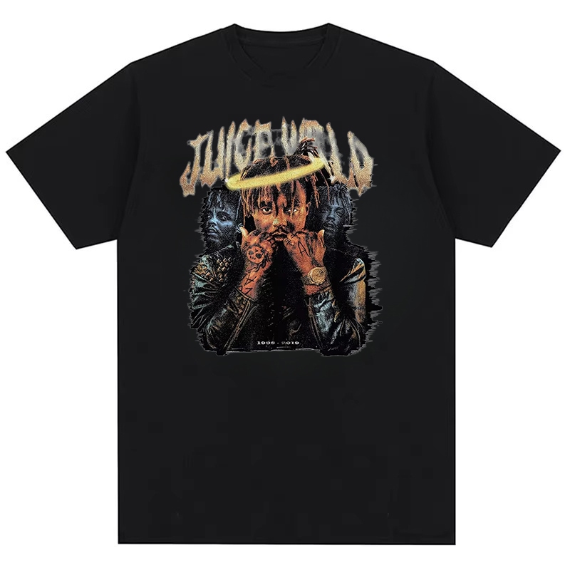 Juice Wrld Áo Thun Cotton In Hình Cho Người Hâm Mộ, Thời Trang Dạo Phố