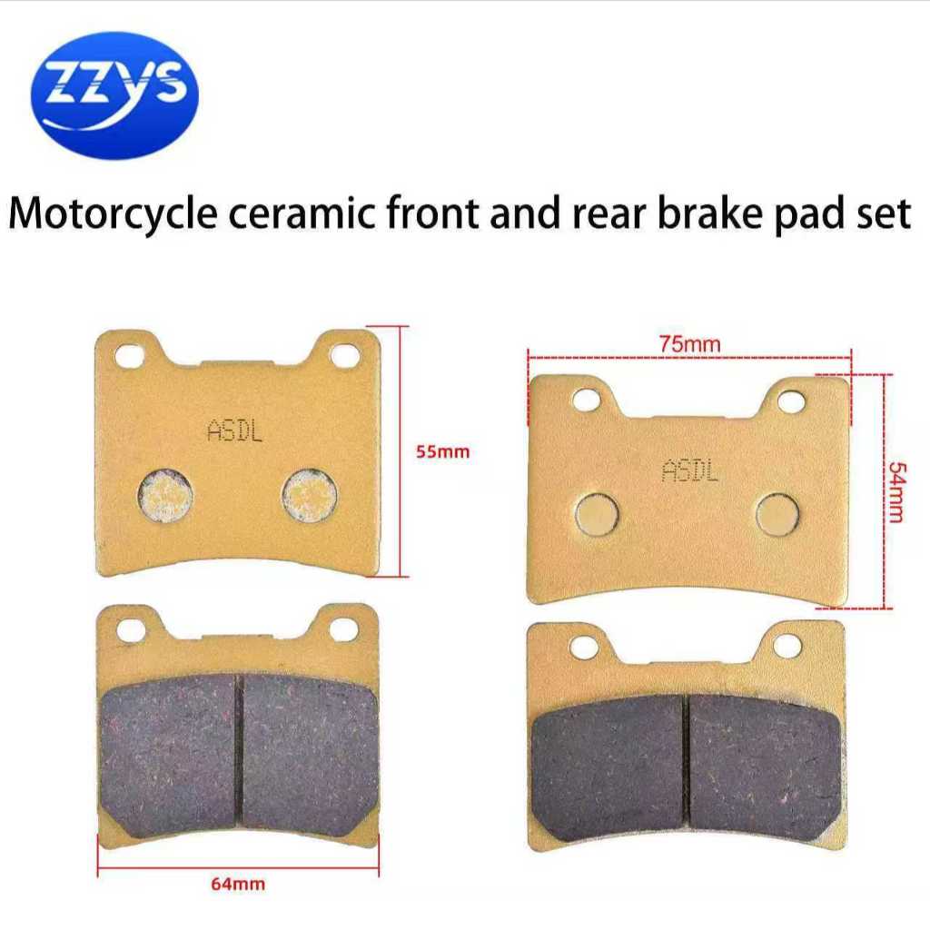 Bộ Má Phanh Trước Và Sau Xe Máy Gốm Cho YAMAHA FZR 600 600R 1000 TDM 850 FJ 1200 YAMAHA Mẫu
