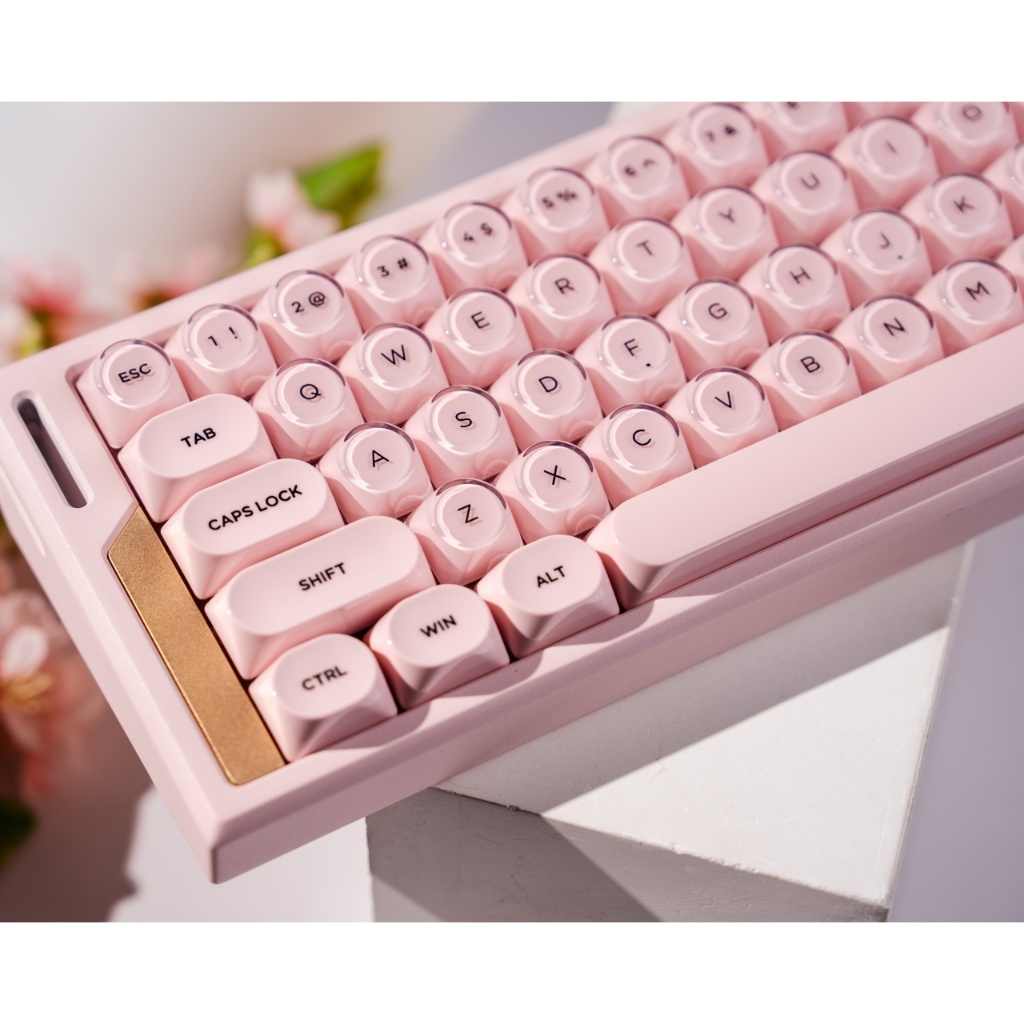 Womier 128 Phím MOA Profile PBT Keycaps Set Jelly Custom Creamy Keycaps cho Cherry Gateron MX Switch