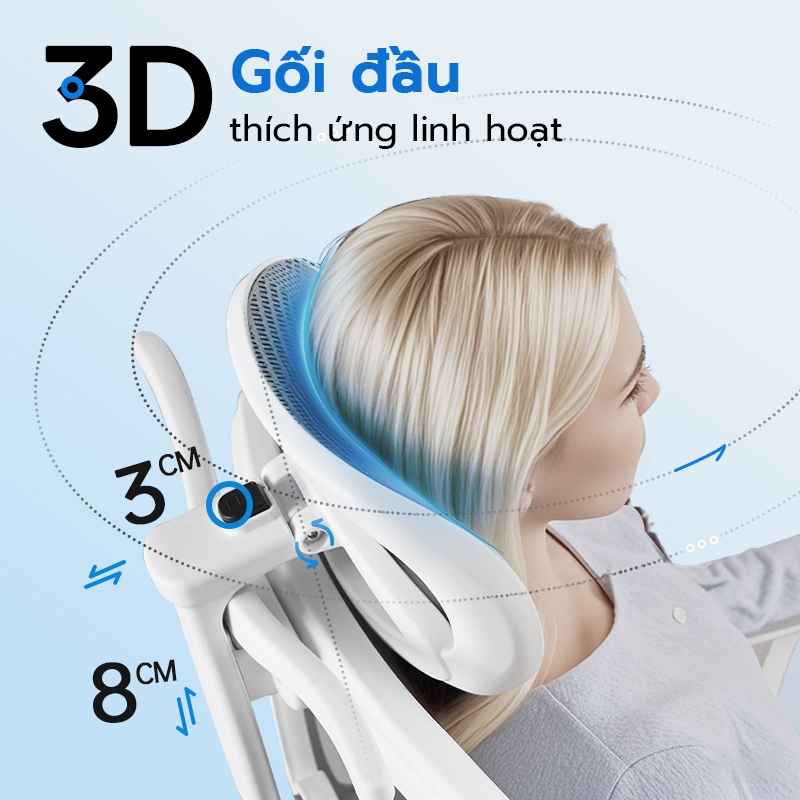 Ghế công thái học Xpanse W203 Vải Ice Silk mát lạnh , Tấm đệm đỡ thắt lưng độc lập | ghế xoay văn phòng | ghế làm việc | BigBuy360 - bigbuy360.vn