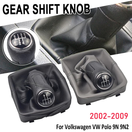Gear Shift Núm Lever Da Bảo Vệ Gaiters Bao Thích Hợp Cho Xe Volkswagen Polo 9n 9n2 9n3 2002-2009