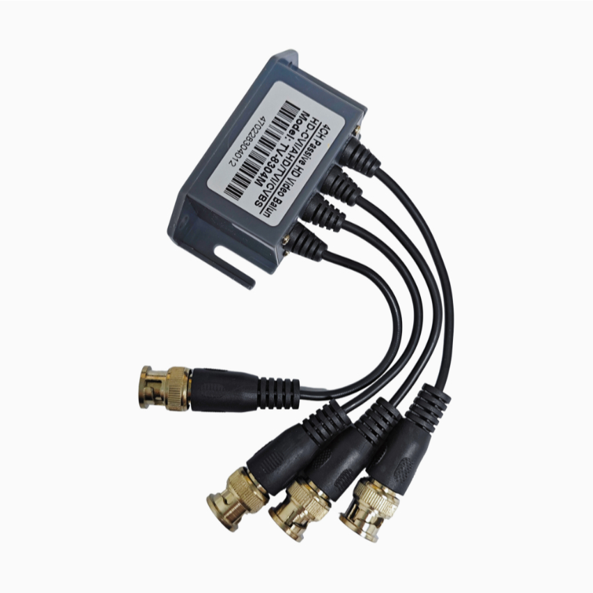 4 Kênh BNC UTP RJ45 Video Balun Qua CAT5 / 6 Cáp Video Thụ Động Balun transciver