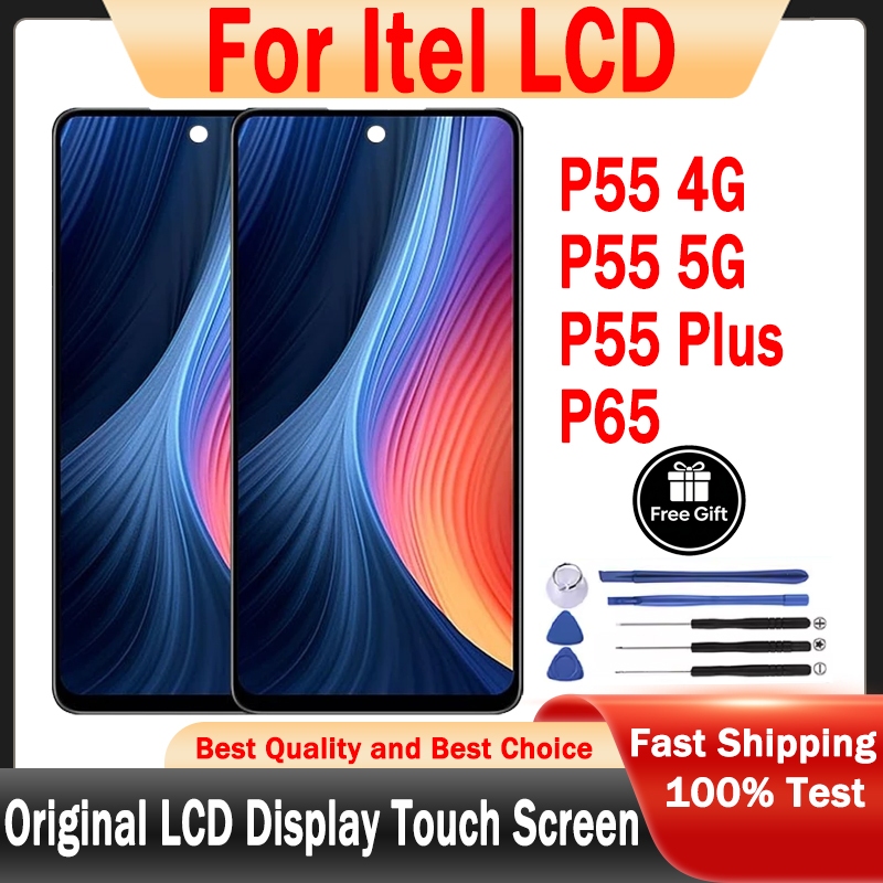 Itel P55 4G 5G P55 Plus P65 Màn hình LCD Thay thế màn hình cảm ứng