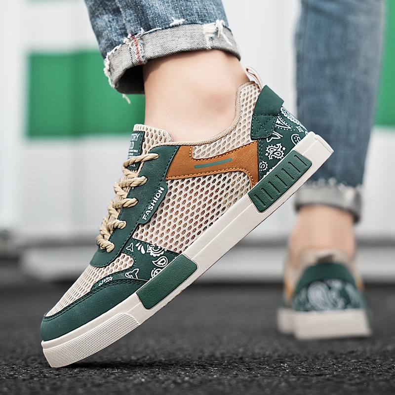 Giày vải thể thao nam màu đen thời trang Giày thể thao ngoài trời đế dày chống trượt Giày thể thao c