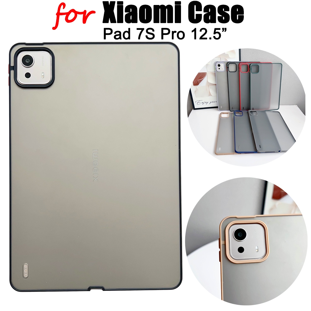 Dành Cho Xiaomi Pad 7S Pro 12.5 "PC Trong Suốt + TPU Bảo Vệ Vỏ Chống Sốc Vỏ Máy Tính Bảng Chống Sốc 