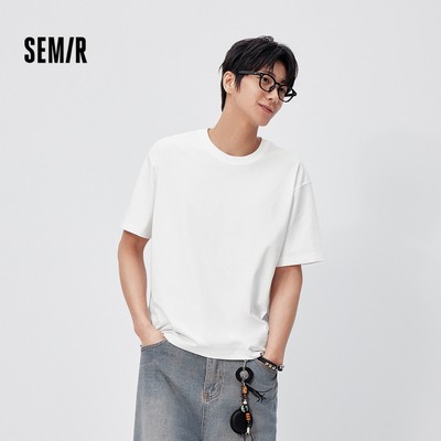 Áo thun nam Semir cổ tròn thời trang mùa hè, nhanh khô