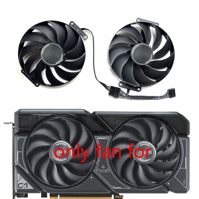 Quạt thay thế làm mát Card đồ họa 89mm cho ASUS RTX4060 4060ti 4070 DUAL OC