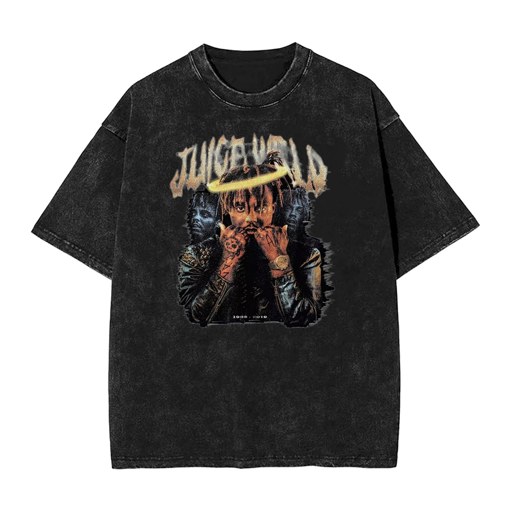 Áo thun cotton dành cho fan Juice WRLD, thiết kế street fashion buồn bã rap