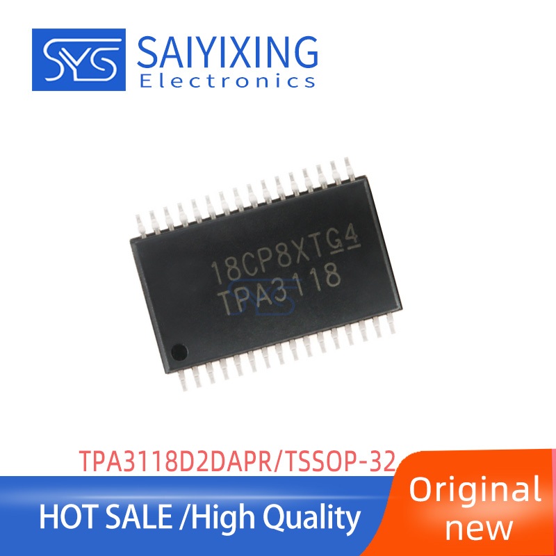 2 Chiếc Chính Hãng Mới TPA3118D2DAPR TSSOP-32 Mono Class D Bộ Khuếch Đại Công Suất Âm Thanh IC Chip 