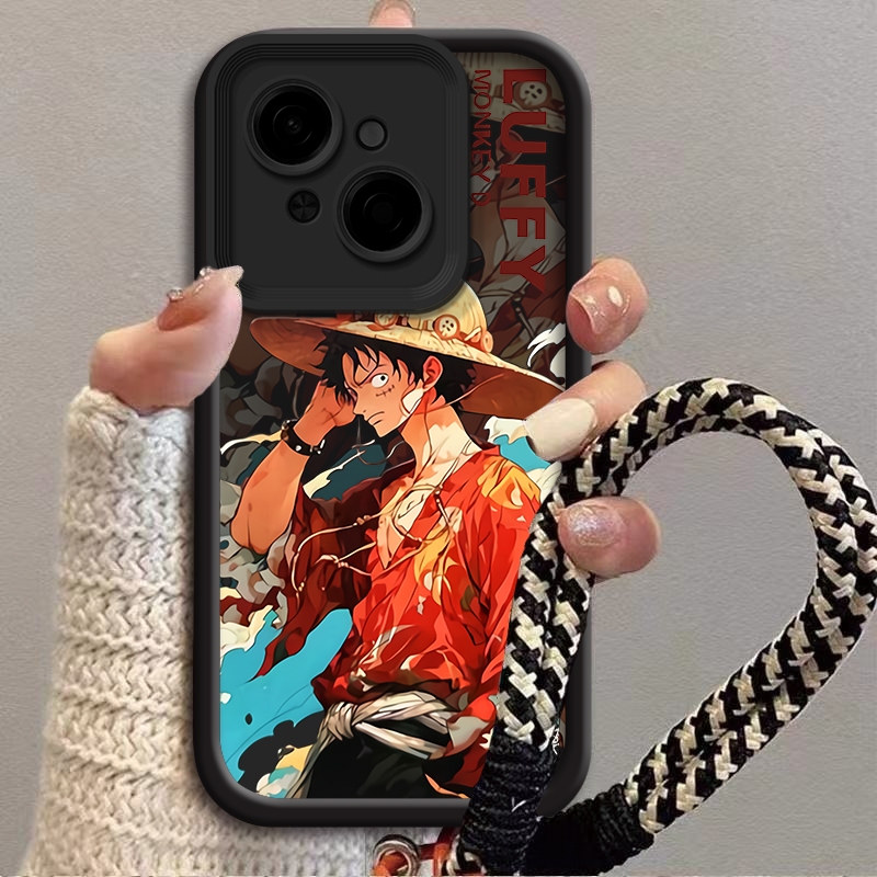 Vỏ Mũ Rơm Một Mảnh Cho Tecno POP 9 Tecno POP 10 SPARK GO 1 SPARK GO 1S SPARK GO 2025 SPARK GO2 = SPA