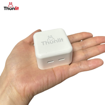 Bộ sạc nhanh Thunlit Type C PD 20W-35W Bộ chuyển đổi nguồn cổng USB C kép cho máy tính xách tay và điện thoại