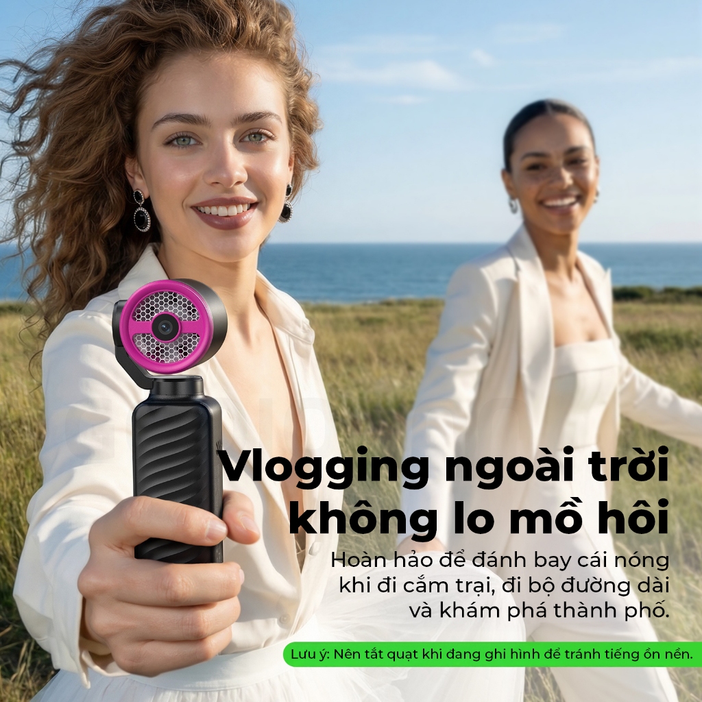 Quạt máy ảnh cầm tay GOOJODOQ GFS025, 100 cài đặt tốc độ quạt, tích hợp ảnh / video, hệ thống độc lập kép, chia sẻ dữ liệu liền mạch, khe cắm thẻ SD. | BigBuy360 - bigbuy360.vn