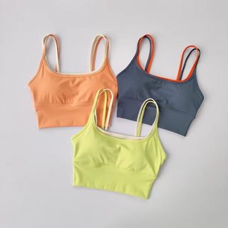 Bộ áo ngực thể thao mùa hè dành cho nữ Bộ áo ngực thể thao chống sốc chống chảy xệ 2 mảnh Trang phục tập yoga nhanh khô Định hình điêu khắc Áo ngực thể hình có đệm Yoga Top