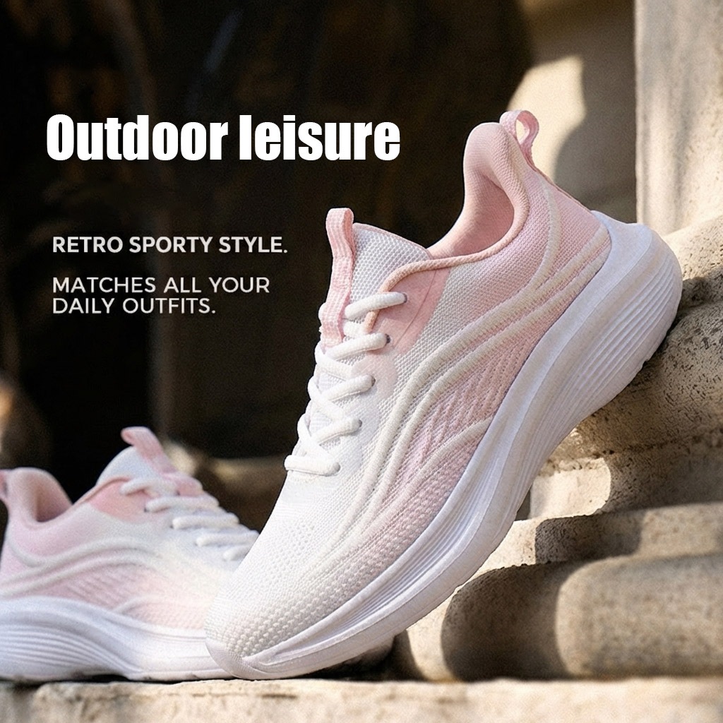 Giày thể thao kiểu sóng thoáng khí mới 2026, thời trang, giản dị và nhẹ nhàng đi bộ đường dài