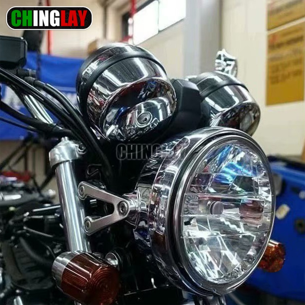 Thích hợp cho Honda CB400SF CB1300SF CB1100 Sửa Đổi Đèn Pha Giá Đỡ Hợp Kim Nhôm