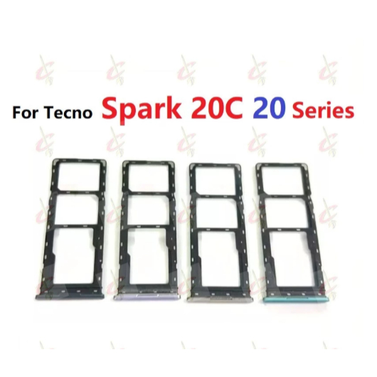 Giá đỡ khay Sim cho Tecno Spark 20C 20 Pro Plus 5G KJ5 KJ6 BG7n BG7 KJ7 KJ8