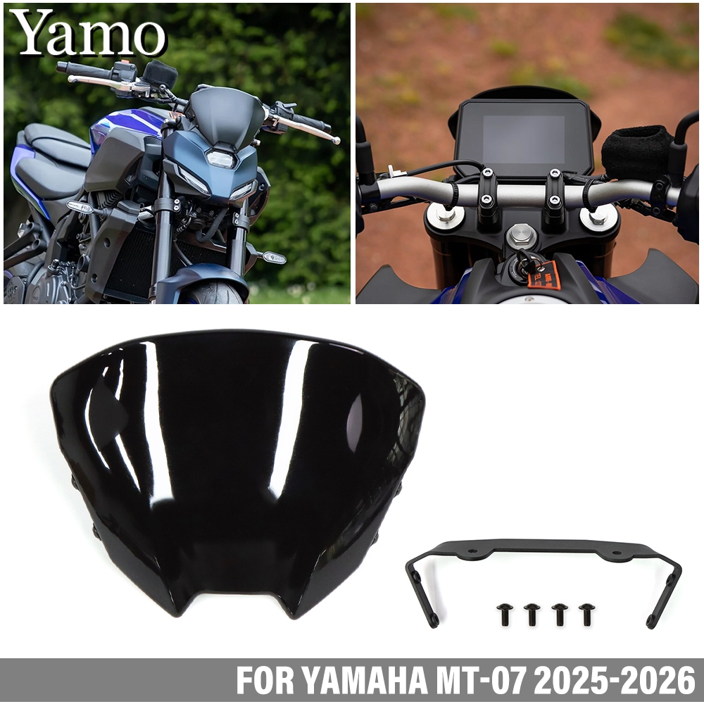 Dành Cho YAMAHA MT-07 2025-2026 Kính Chắn Gió MT07 Sửa Đổi Kính Chắn Gió fairing Phụ Kiện