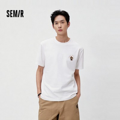 Semir Áo Nam Tay Ngắn Mùa Hè, Thoáng Mátt Cổ Tròn