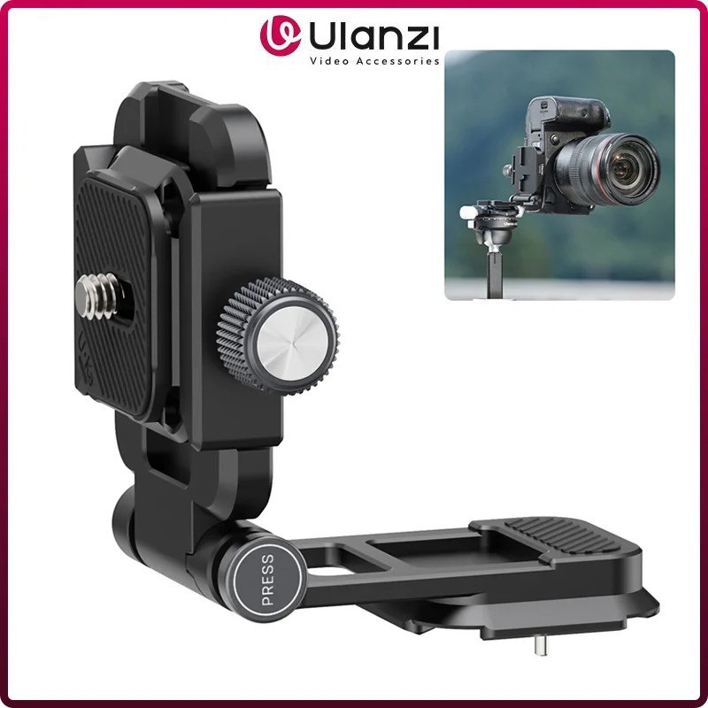 Ulanzi UKA08 Camera Uka Có Thể Gập Lại L-Bracket Tương Thích Với Uka Arca-Swiss Đĩa Phát Hành Nhanh 