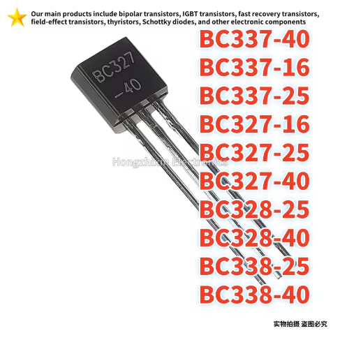 20 CHIẾC MỚI BC337-40 BC337-16 BC337-25 BC327-16 BC327-25 BC327-40 BC328-25 BC328-40 BC338-25 BC338-