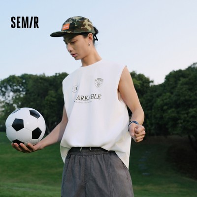 Áo Semir Nam Mùa Hè Thể Thao Mỹ Không Tay Đan 2026 Mới Cotton Top
