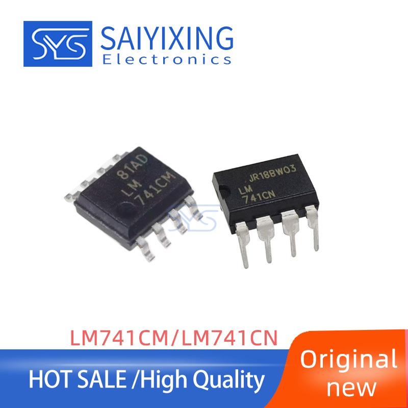 10 Chiếc Chính Hãng Mới LM741 LM741DTR SOP-8 LM741N DIP-8 Bộ Khuếch Đại Hoạt Động IC Chip 741CM