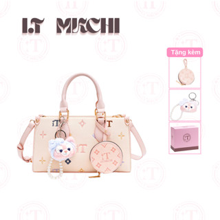 Túi xách nữ I.T MKCHI - Túi đeo chéo một dây đeo thời trang và đa năng kèm mặt dây chuyền đồ chơi sang trọng kèm theo