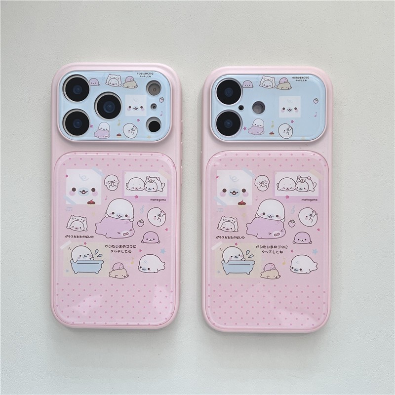 Ốp điện thoại iPhone 17 Pro max 16 Pro Max Seal pattern Acrylic materia