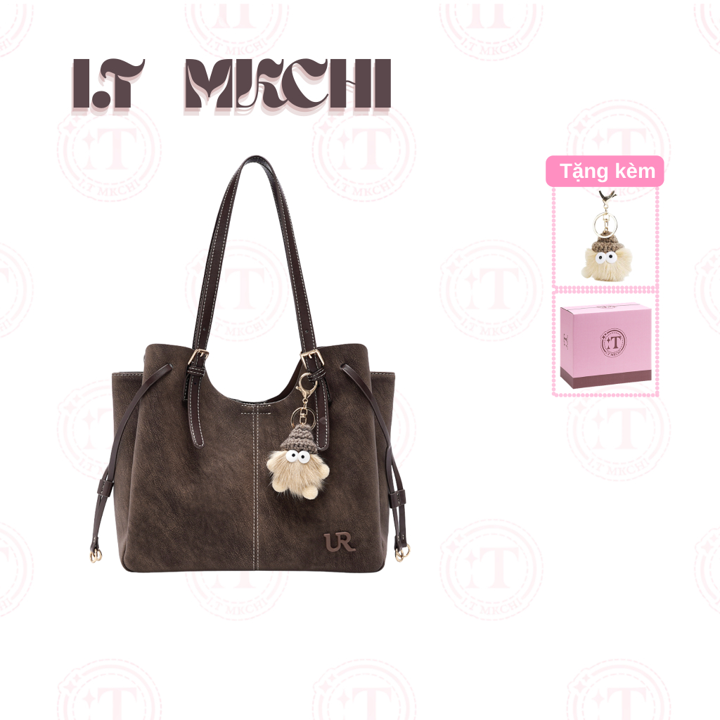 Túi Tote Retro I.T MKCHI Dung Tích Lớn Đi Lại Phù Hợp Với Túi Đeo Vai Nữ
