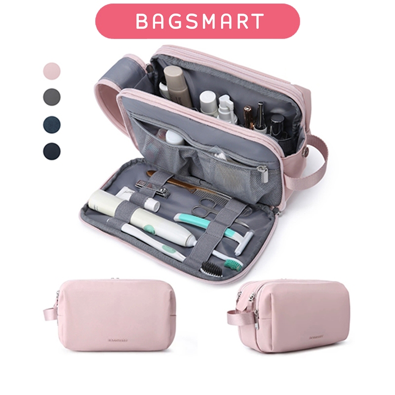 【KOL×BAGSMART 】 Túi vệ sinh dành cho nam, Bộ dụng cụ vệ sinh du lịch Dopp Túi cạo râu chống nước cho phụ kiện đồ vệ sinh, Đồ cần thiết trong phòng cửa