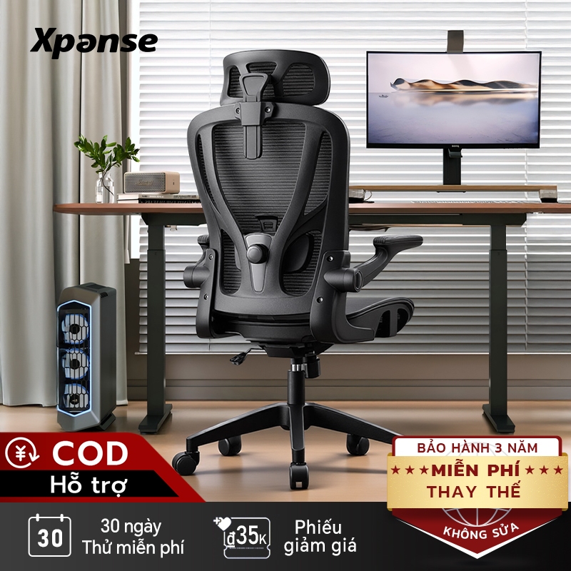 Xpanse W902 ghế công thái học-đệm vải sợi lạnh,Phù hợp không gian nhỏ | ghế xoay văn phòng ghế tựa lưng ghế học