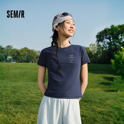 Semir Áo Nữ Mùa Hè Raglan Họa Tiết, Thấm Hơi Nhanh