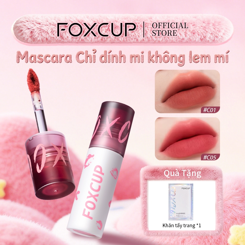 FOXCUP Velvet Lip Mousse Son môi lỏng mờ lâu trôi không nhòe Son bóng & vết bẩn môi 3g