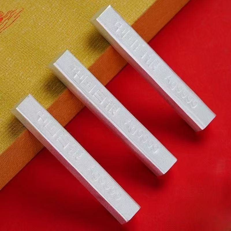 Bạc Sterling 9999 Chất liệu bạc quốc tế Bạc nguyên chất Số. 9999 No. 1 Đĩa Bạc Thanh Bạc Nguyên Liệu