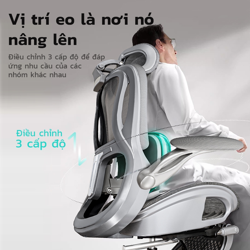 Ghế công thái học Xpanse W009 Tựa tay 6D sinh học bản Max,vải lưới Aero điều chỉnh nhiệt độ | ghế gaming | ghế làm việc | BigBuy360 - bigbuy360.vn