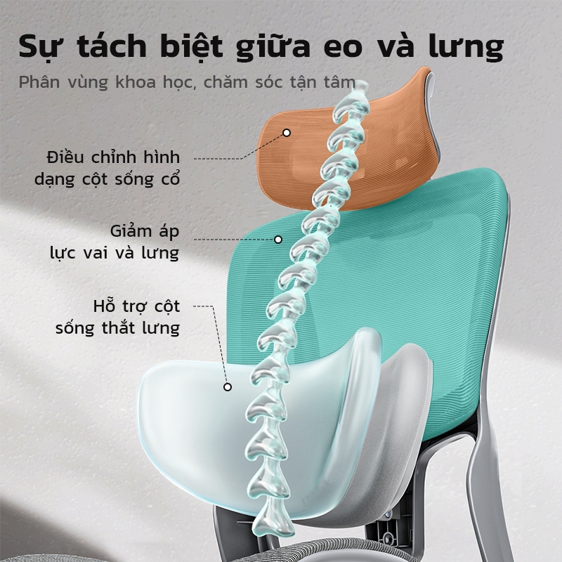 Ghế công thái học Xpanse W009 Tựa tay 6D sinh học bản Max,vải lưới Aero điều chỉnh nhiệt độ | ghế gaming | ghế làm việc | BigBuy360 - bigbuy360.vn