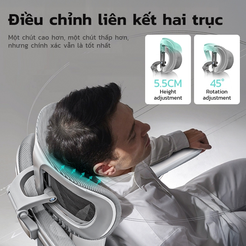 Ghế công thái học Xpanse W009 Tựa tay 6D sinh học bản Max,vải lưới Aero điều chỉnh nhiệt độ | ghế gaming | ghế làm việc | BigBuy360 - bigbuy360.vn