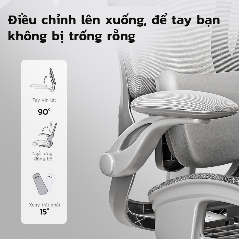 Ghế công thái học Xpanse W009 Tựa tay 6D sinh học bản Max,vải lưới Aero điều chỉnh nhiệt độ | ghế gaming | ghế làm việc | BigBuy360 - bigbuy360.vn