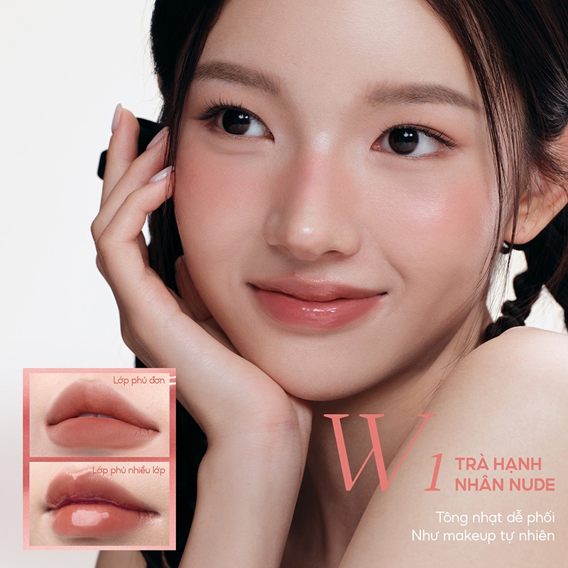 [KOL] Son Mooekiss 2 Đầu Lì & Bóng, Dưỡng Ẩm, Lâu Trôi, Không Dính Cốc, Mịn Nhẹ | BigBuy360 - bigbuy360.vn