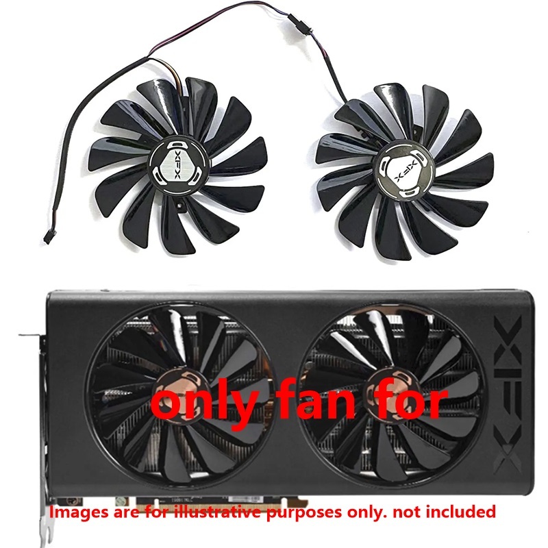 Quạt 4PIN 95MM cho XFX RX 5700 5700XT 5600XT Card Đồ Họa Quạt Làm Mát
