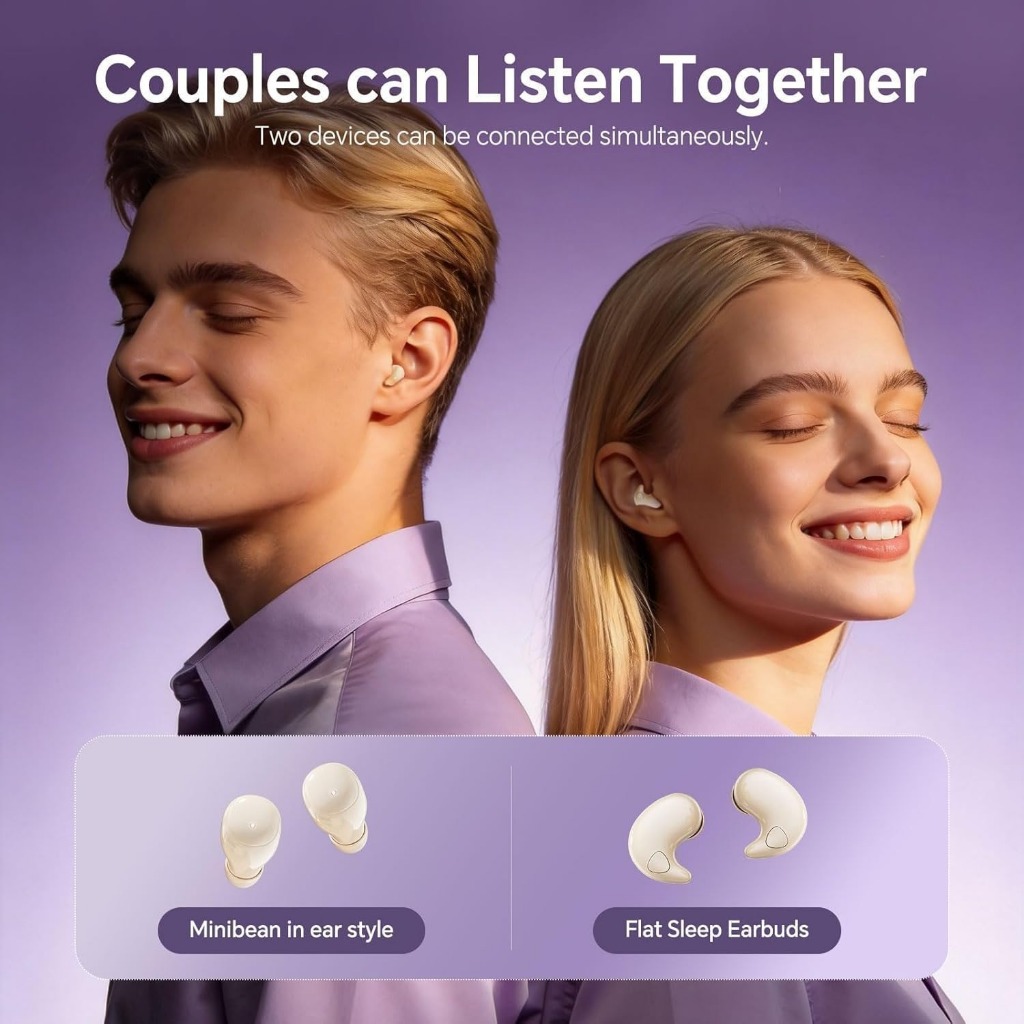 (Ốp miễn phí)NEWMSNR Thiết Kế 14mm Không Cấn Tai Mới Hai Trong Một Tai Nghe Kép Không Dây Ngủ Bluetooth 5.4 Tai Nghe Mini Siêu Nhỏ Độ Bền Dài Tai Nghe Siêu Cao Chất Lượng Âm Thanh Tai Nghe Độ Trễ Thấp | BigBuy360 - bigbuy360.vn