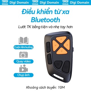 Bộ điều khiển Bluetooth di động dạng phím mềm chống ồn, lật trang xem video/tiểu thuyết, chụp ảnh/quay video, 8 nút đa năng cho nhiều điện thoại