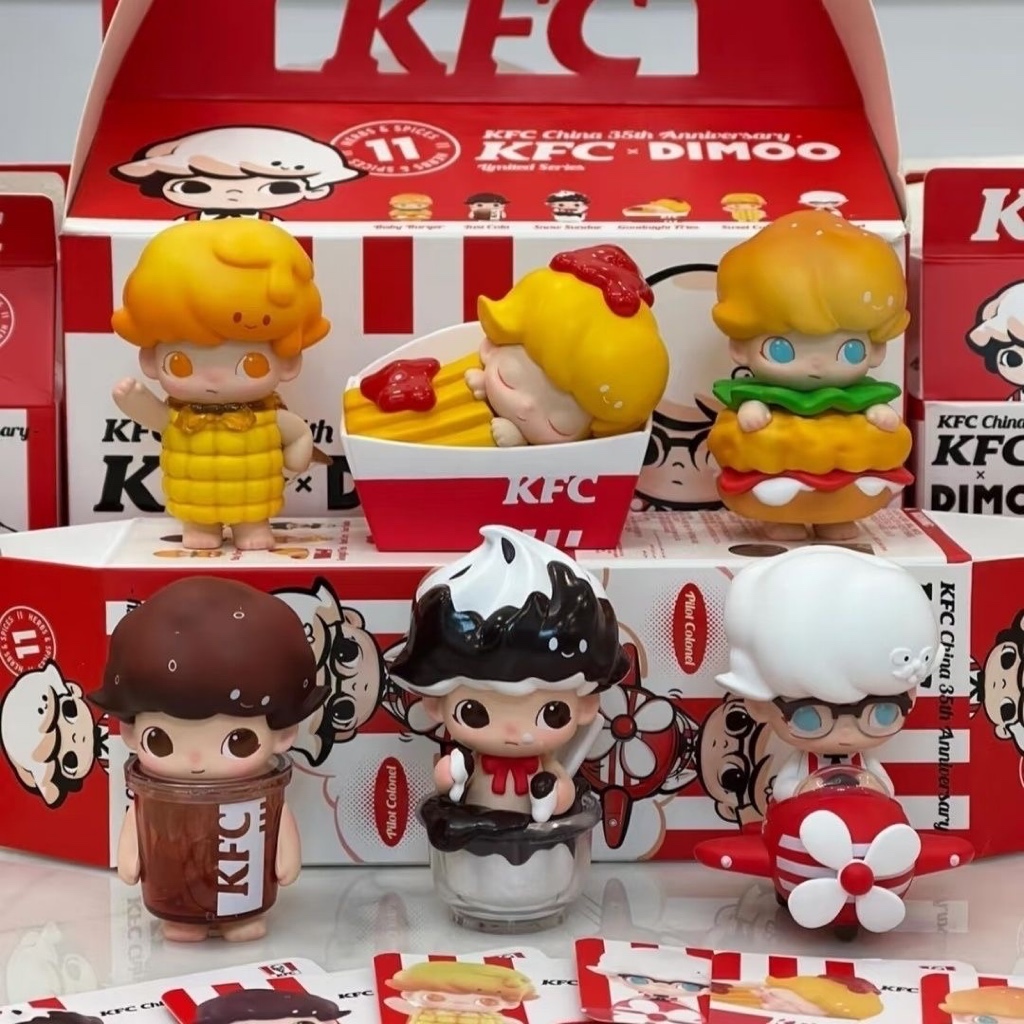 K KFC KFC KFC dimo Hợp Thời Trang Chơi Hộp Bí Ẩn Búp Bê Cô Gái Hình Quà Tặng Xe Trang Trí Máy Tính Đ