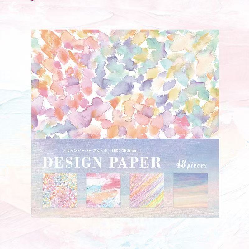 Câu Chuyện Hoa Giấy ins Phong Cách Nhật Bản Origami Dòng Muối Dễ Thương Origami Sổ Tay Ghép Vật Liệu