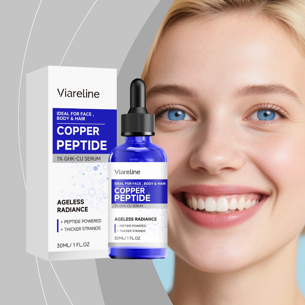 30ml GHK Copper Peptide Facial Serum - 1% GHK-Cu Peptide Serum dành cho da mặt, cơ thể & tóc